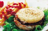 Burger and chips